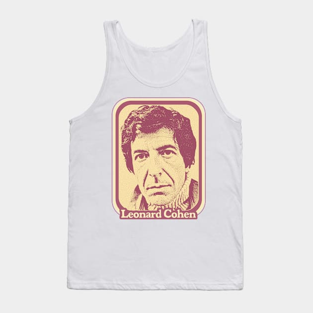 Leonard Cohen // Original Retro Fan Art Design Tank Top by DankFutura